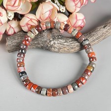 Christmas Gift Natural Agate Roung Bead Bracelet/Genuine Gemstone Bracelet