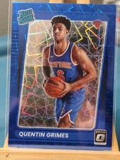 2021-22 Panini Donruss Optic Basketball Quentin Grimes Blue Velocity Prizm