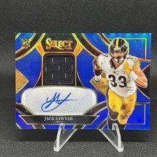 2025 Panini Select Jack Sawyer #RSMP-JSR⚡️ROOKIE PATCH AUTO⚡️Blue Prizm /149⚡️