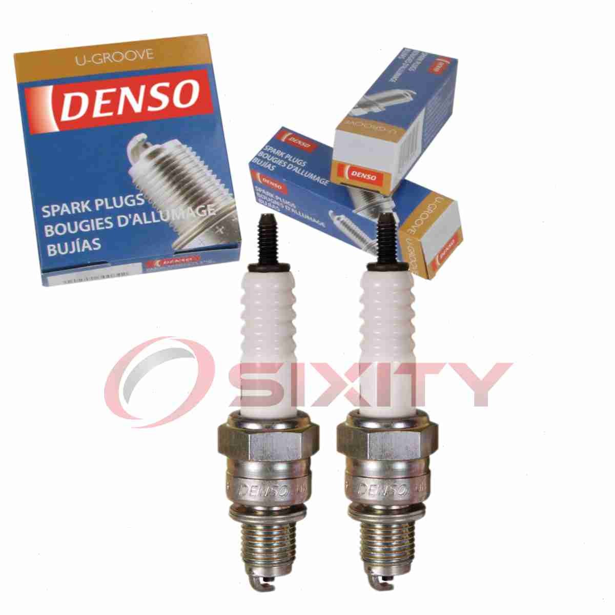 2 pc DENSO 4000 Standard U-Groove Spark Plugs for U16FS-U 7840 4194 Ignition ix