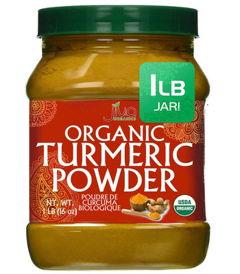 Curcuma Organica En Polvo Frasco De 1 Libra Por - 100% Cruda Con Curcumina - NEW