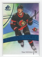 2020-21 Upper Deck SP Game Used - Authentic Rookies Tim Stutzle #160 Blue Burst