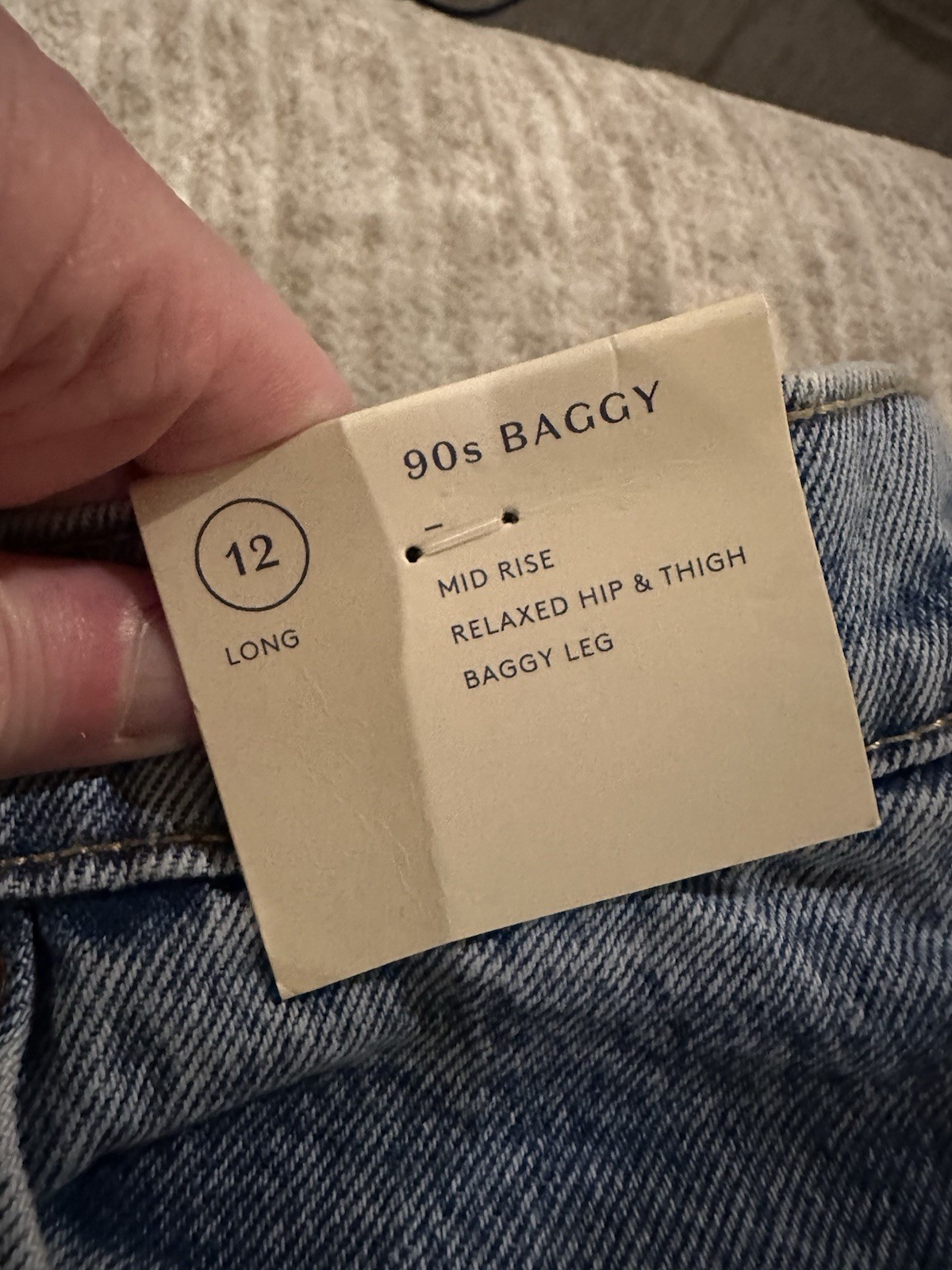 Universal Thread- 90s Baggy Patchwork Jeans, midr… - image 9