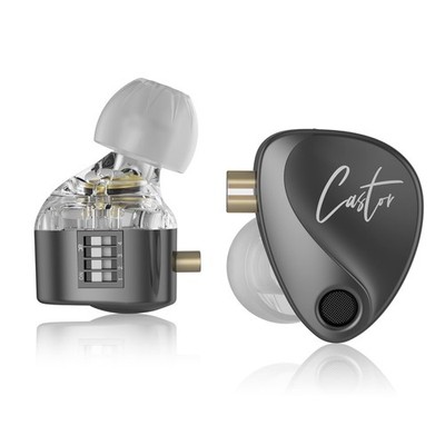 KZ Castor IEM, KZ In Ear Monitor Ohrhörer mit zwei dynamischen Treibern für schwarz 