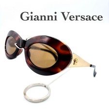 Gianni Versace Sunglasses MOD.425 Medusa Havana Gold Women's Authentic