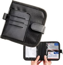 Car Visor Organizer and Registration and Insurance Card Holder with Clear Docume