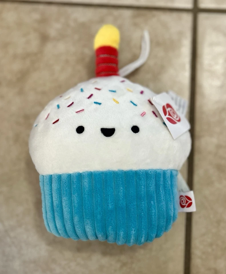 НОВЫЙ АМЕРИКАНСКИЙ ПОЗДРАВЛЕНИЯ ДЕНЬ РОЖДЕНИЯ КЕКС ПЛЮШЕВЫЙ ПОДАРОК КАРТА ДЕРЖАТЕЛЬ 8,5 «X 7» ВЕЧЕРИНКИ - Изображение 4 из 4