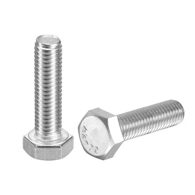 2 pièces boulon hexagonal M8-1,25x30mm gauche pour acier inoxydable 304 - Photo 1/4