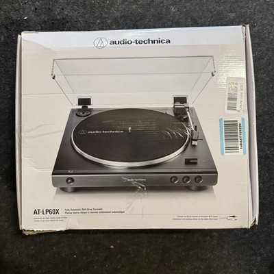 Audio-Technica AT-LP60X-BK Fully Automatic Belt-Drive Stereo Turntable, Hi-Fi