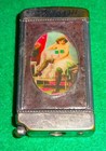 Bakersfield California Lucky Saloon antique advertising nude match safe vesta — photo 1