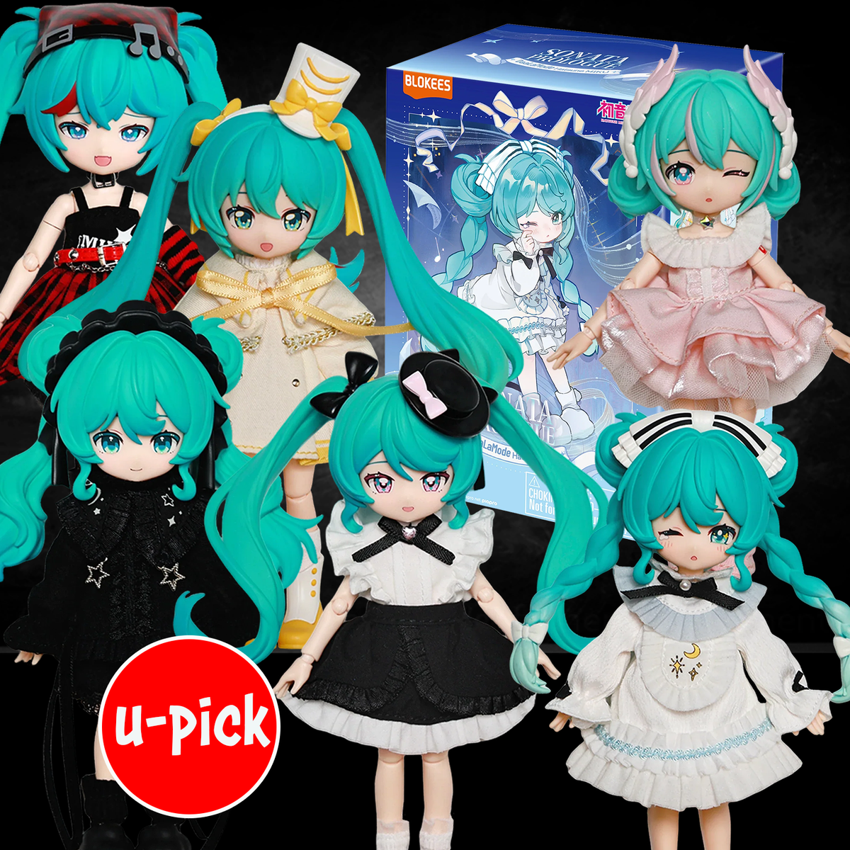 Hatsune Miku DaaLaMode Series U-PICK Sonata Prologue Blokees Model