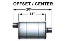 Magnaflow 13219 Muffler - Xl 3 Chamber - 3 In Center Inlet - 3 In Offset Outlet