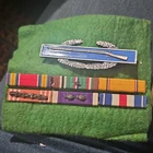 WW2 US Military Medals & Ribbons with Combat Infantry Badge Original