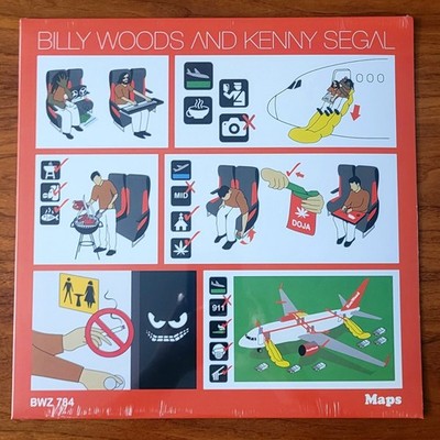 BILLY WOODS & KENNY SEGAL - MAPS 140g Orange Crush Vinyl Insert Danny Brown NEW!