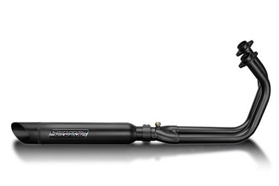 Kawasaki Vulcan S (2022-2026) Delkevic Black Full Exhaust - 16 Inch Slash Cut