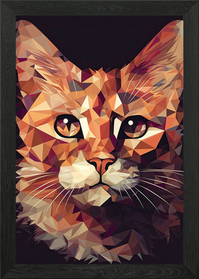 Vektor Katze gerahmtes Wandbild Poster Leinwanddruck Bild