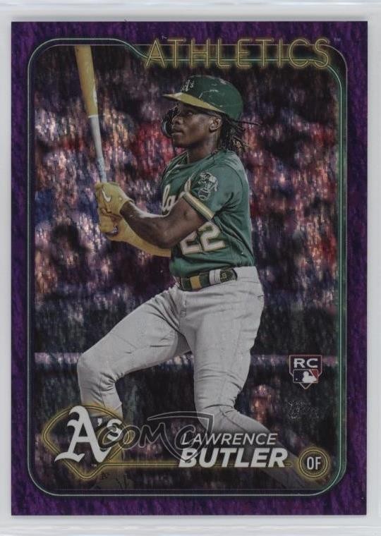 2024 Topps Series 2 Purple Foil 520/799 Lawrence Butler #676 Rookie RC 0t9q