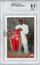 LeBron James 2003-04 Topps Rookie Card #221 BGS 8.5 (Subgrades on Back)