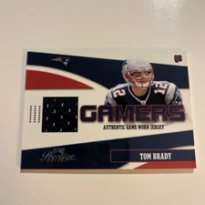 2004 Tom Brady Playoff Gamers Patch Game Worn Jersey SSP /100