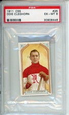 1911 C55 Odie Cleghorn #25 Rookie PSA 6