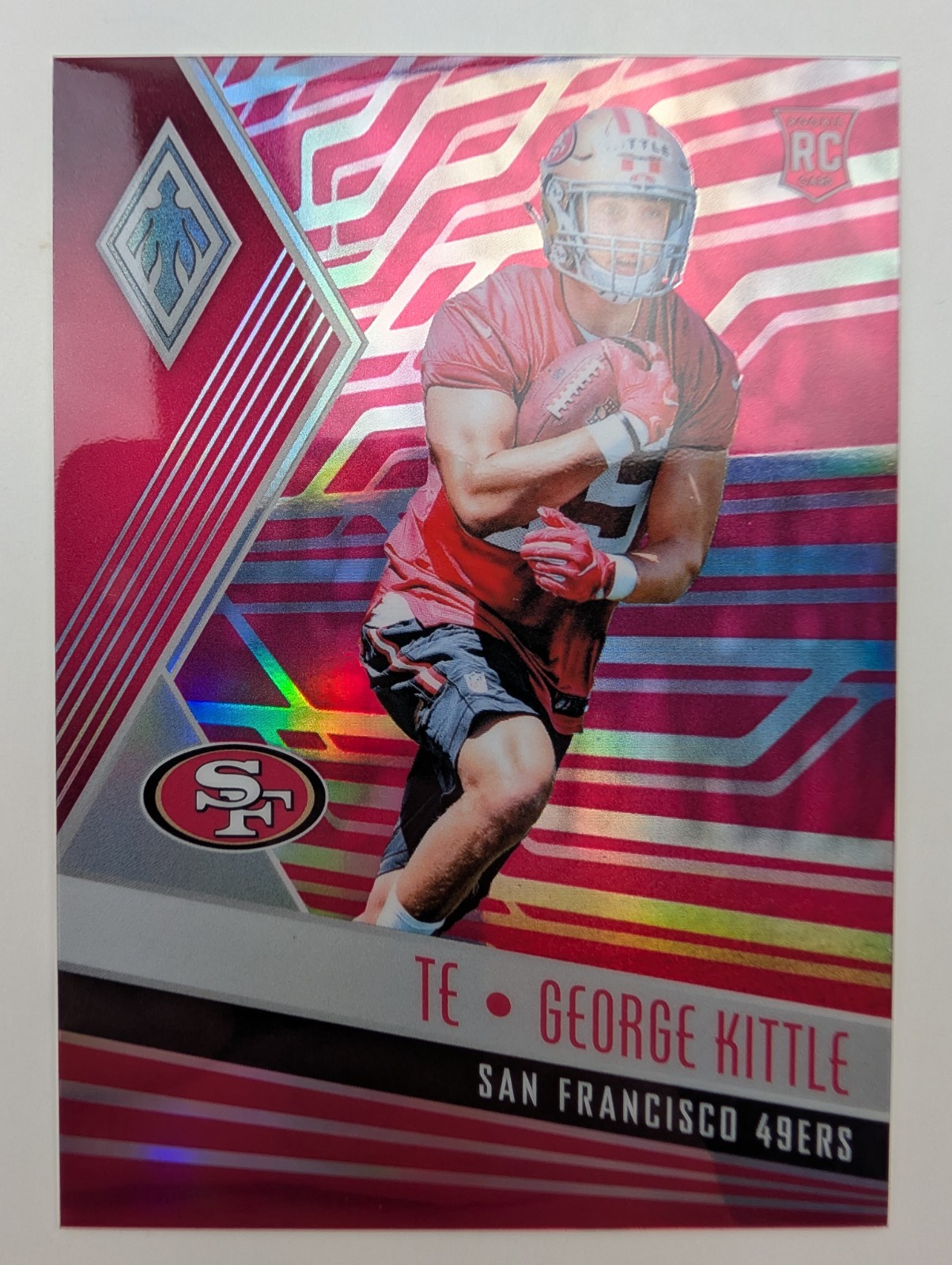 2017 Phoenix George Kittle RC Pink /199 Rookie San Francisco 49ers #195 NM-M