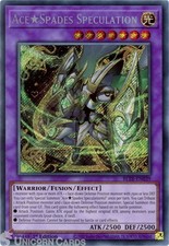 BLTR-EN039 Ace Spades Speculation : Secret Rare 1st Edition YuGiOh Card
