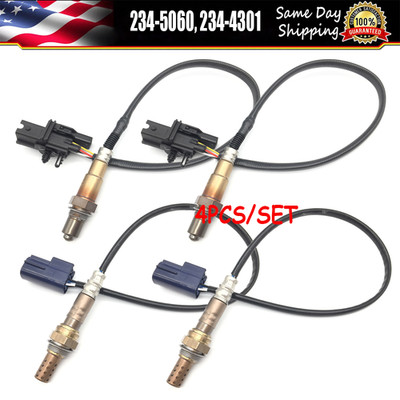 Set 4 Oxygen Sensor 234-5060 234-4301 For Nissan Altima Maxima Sentra 3.5L V6 US