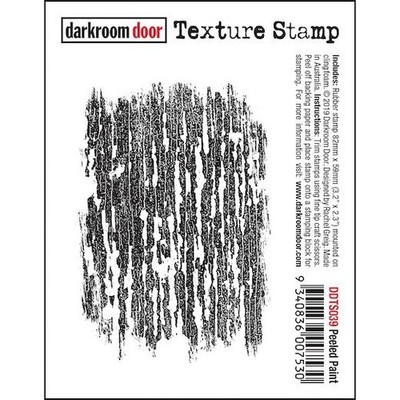 Dunkelkammer Tür Textur haftender Gummistempel - DDTS039 abgeschälte Farbe