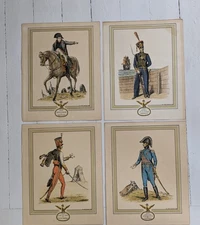 4 engravings signed Devreaux.