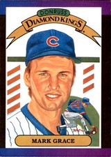 Mark Grace 1989 Donruss #17 Chicago Cubs FREE SHIPPING AutographDen