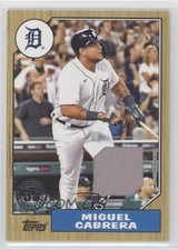 2022 Topps Series 1 1987 Topps Baseball Relics Miguel Cabrera #87R-MC 10j2
