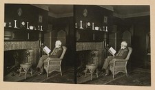 Westchester Co NY Andrew Carnegie 1911 Golf Cottage Reading Wicker Chair