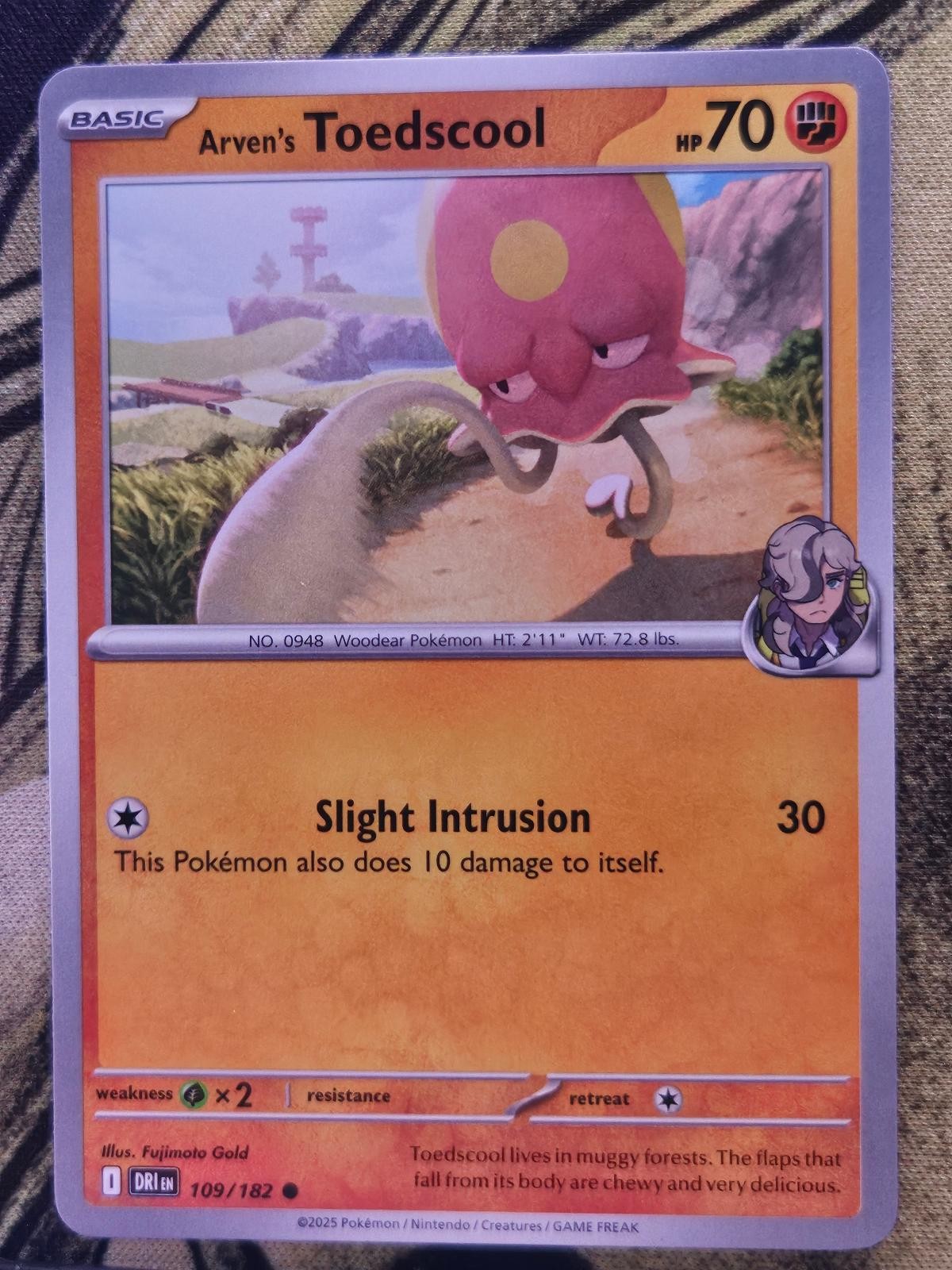 Arven's Toedscool 109/182 Common Destined Rivals Pokemon Near Mint