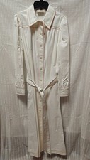 New with tag! Tory Burch Multicolor Topstitch Artist Dress in White Size 6