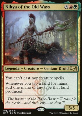 Magic the Gathering MTG Nikya of the Old Ways (193) Ravnica Allegiance   LP