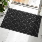 Door Mat Outdoor, 29x17, Welcome Mats for Entryway, Front Doormat (Black)