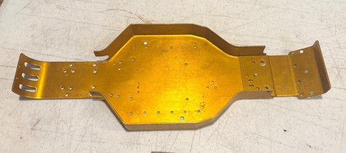 Original Team Associated RC-10 Buggy A Stamp châssis doré et plaque avant