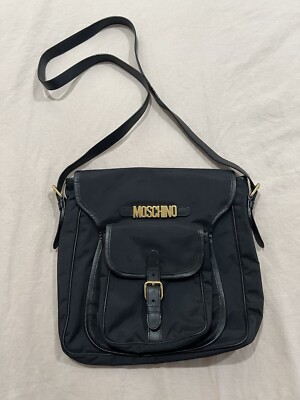 ☆最終SALE☆ MOSCHINO ブラックベルベットバッグ Vintage Moschino Redwall Black Bag | eBay