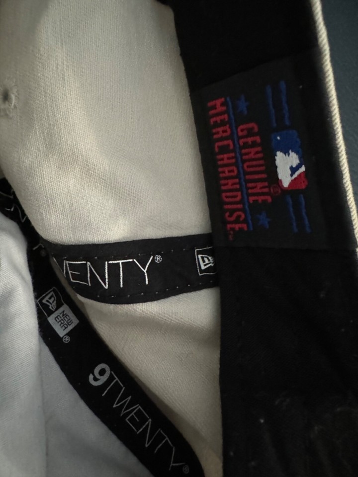 New York Yankees Mens Cap Hat Adjustable Baseball New Era Cream eBay