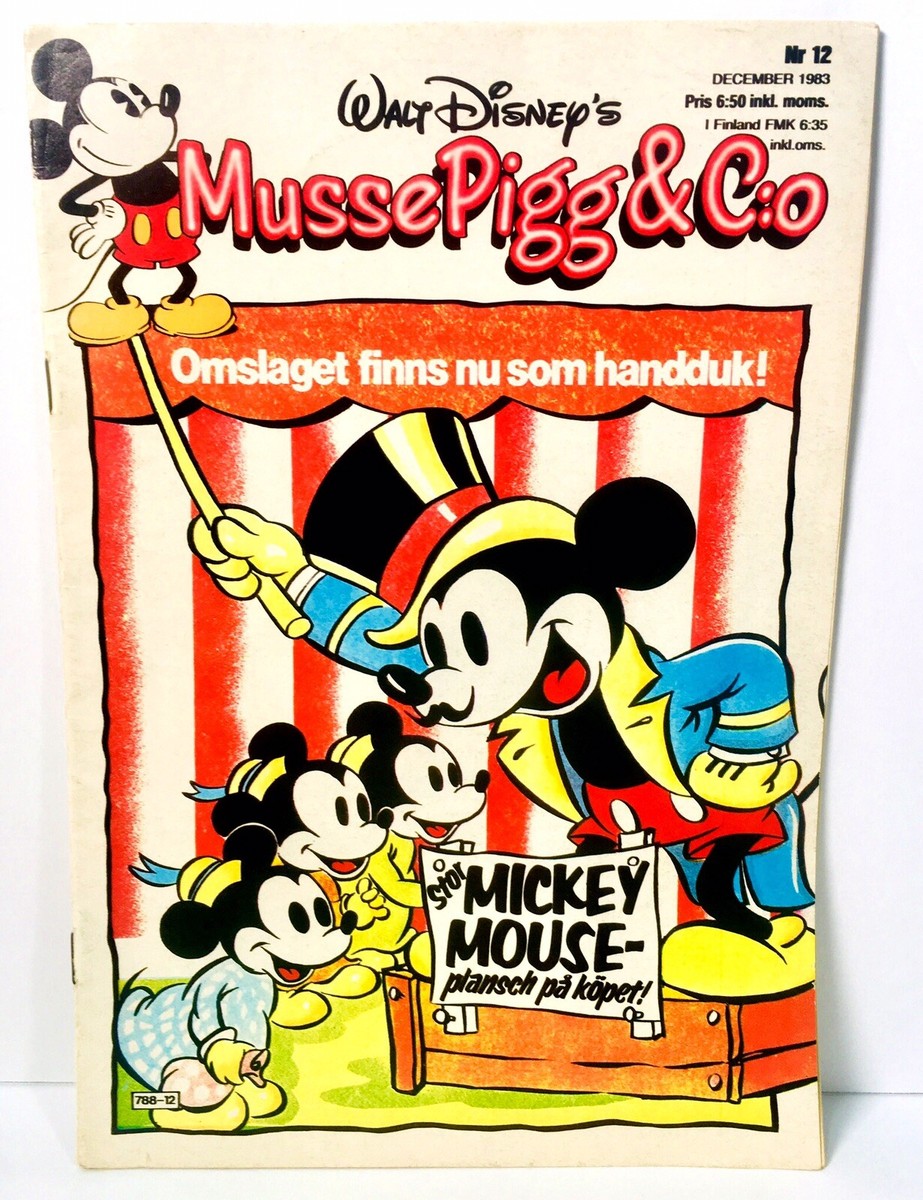 Comic Book Walt Disney's Musse Pigg & Co Dec 1983 Nr 12 Swedish