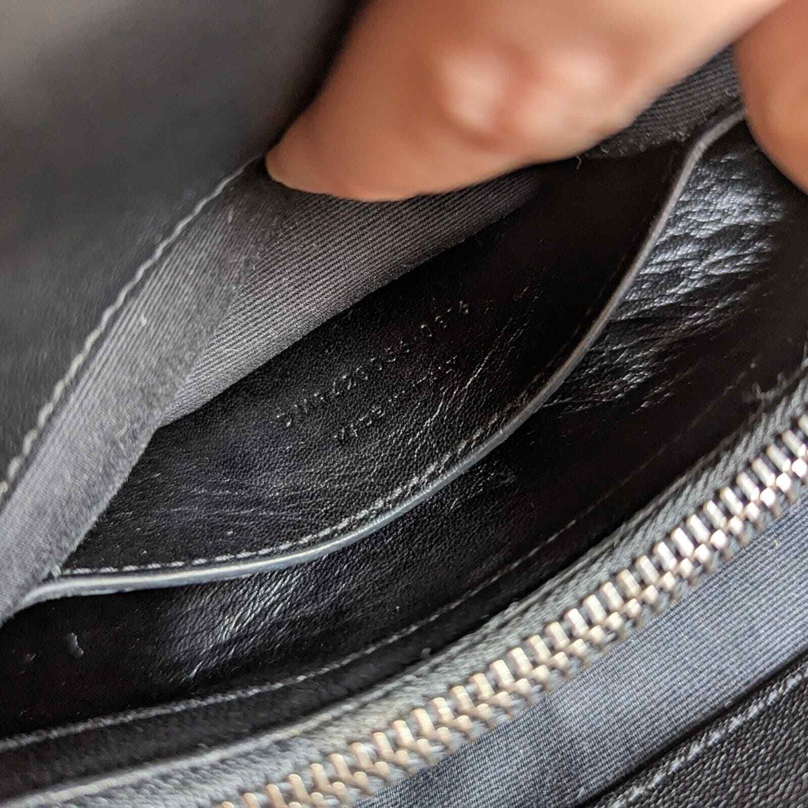 SAINT LAURENT YSL College Borsa nera in metallo