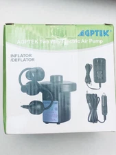 AGPTEK Two Way Electric Air Pump Inflator Deflator HT-202 New