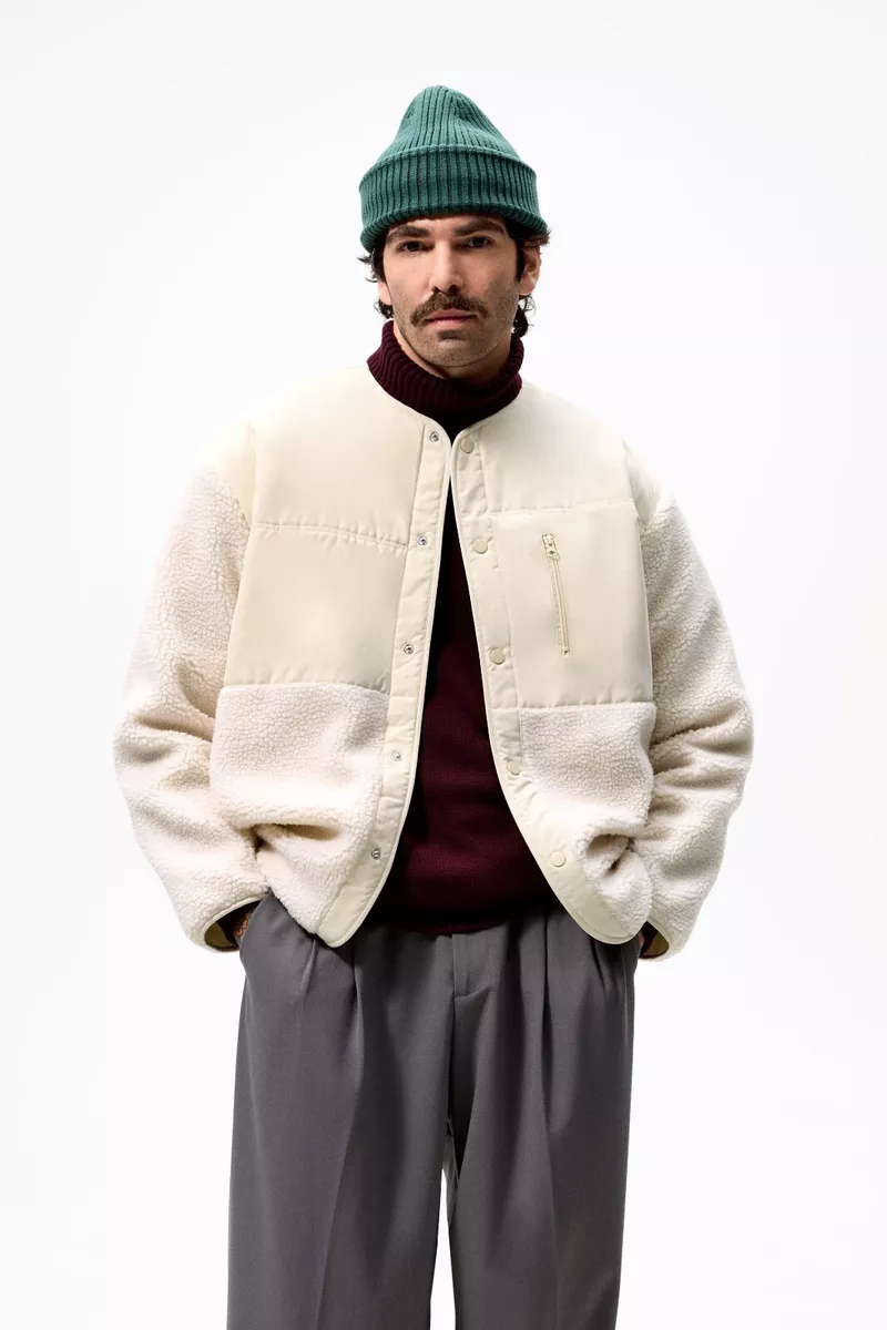 Zara top mens fleece