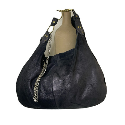 Hobo Bag Medium Sized Black Handbag BOTKIER Slouchy Hobo