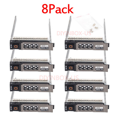 8 Pack NRX7Y 2.5'' SAS Hard Tray Caddy For Dell POWEREDGE FC630 M420 M520 VRTX