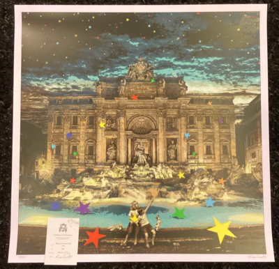 版画 1/10 Roamcouch Trevi Hand-Embellished Roamcouch When You Wish Upon A Star Trevi Signed and Numbered #10