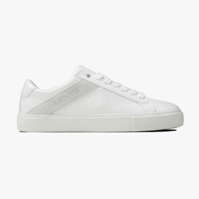 Levi's Women's Woodward Low Sneakers Shoes Brilliant White