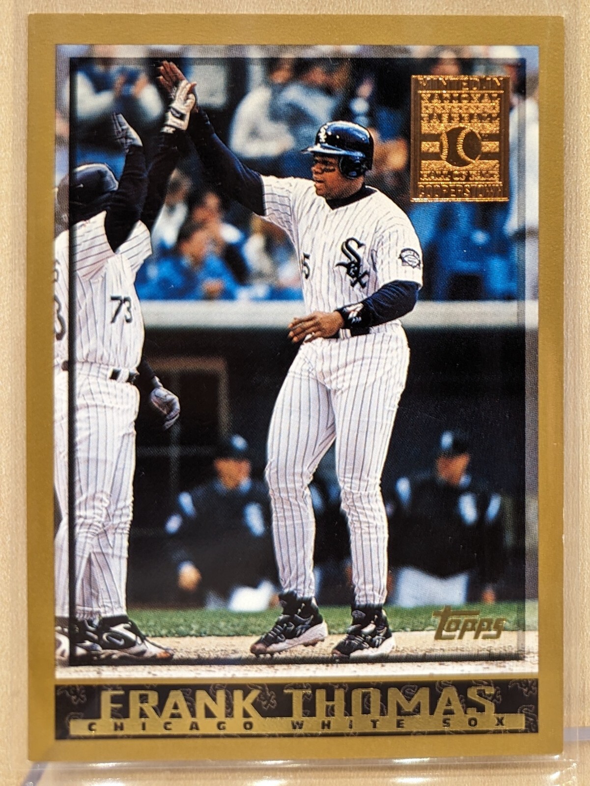 1998 Topps MINTED IN COOPERSTOWN #20 Frank Thomas HOF RARE FOIL STAMP PARALLEL