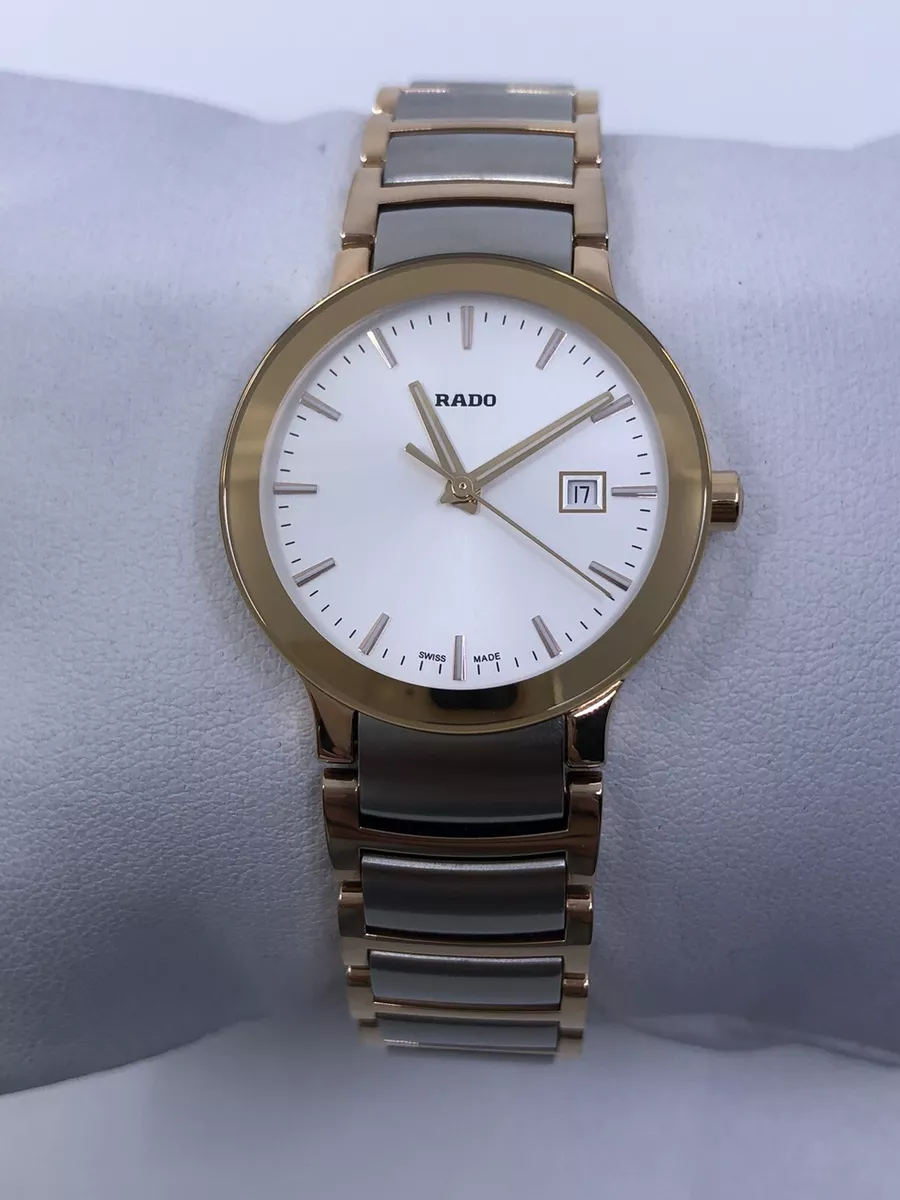 Rado Centrix Quartz Silver Dial Two Tone Stainless Steel Ladies