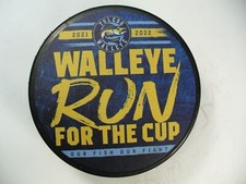 ECHL Toledo Walleye 2021-2022 Run For The Cup  Our Fish Our Fight Hockey Puck